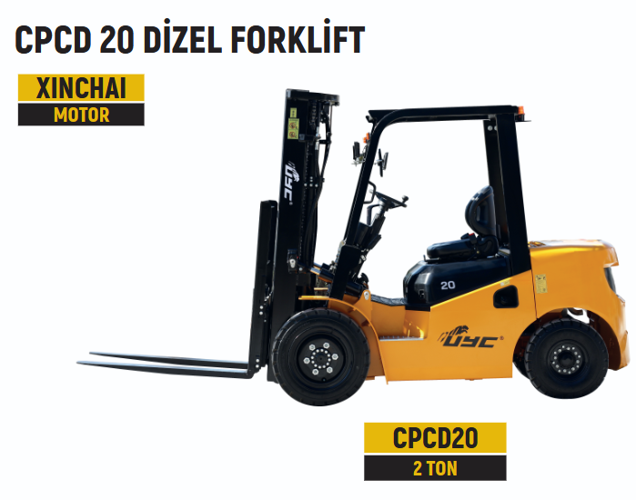 UYC CPCD 20 DİZEL FORKLİFT